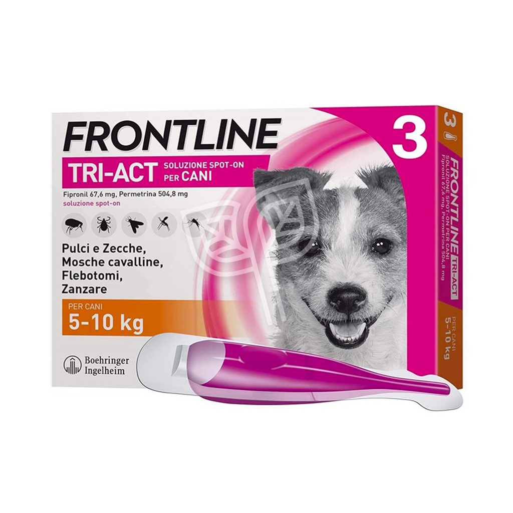 FRONTLINE TRI-ACT SPT-ON CANI DA 5 A 10 KG - 3 PIPETTE